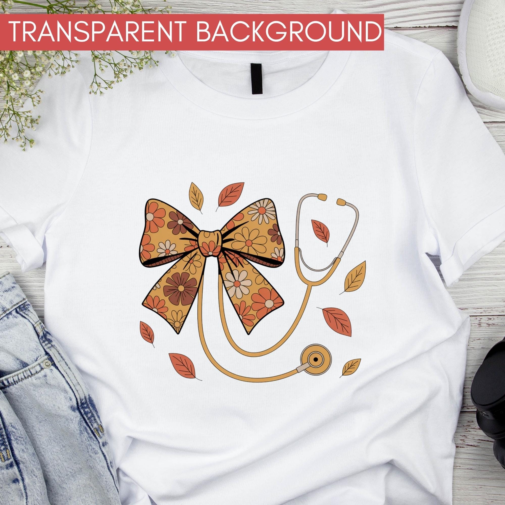 Fall Nurse Background Fall Stethoscope Nurse PNG, Autumn Pumpkin Nursing, Autumn Floral ...