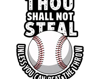 Divertente design PNG di baseball, file di sublimazione "Non rubare", arte digitale umoristica di baseball, clipart sportive per i fan, file PNG di una mamma di baseball