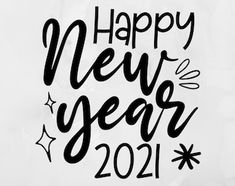 Capodanno SVG, Felice Anno Nuovo SVG, Capodanno SVG, Capodanno Svg, Capodanno 2020 Svg, File Svg per Cricut, Download Instand, File di taglio