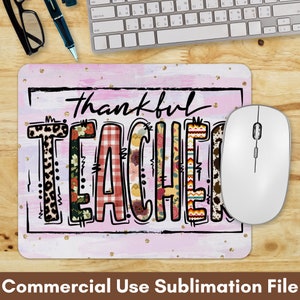 Teacher PNG Sublimation Files Teacher Mouse Pad Sublimation Designs, Instant Digital Download Mouse Pad, Teacher Mouse Pad PNG, School PNG