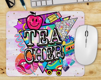 Teacher PNG Sublimation Files Teacher Mouse Pad Sublimation Designs, Instant Digital Download Mouse Pad, Teacher Mouse Pad PNG, School PNG