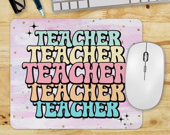 Teacher PNG Sublimation Files Teacher Mouse Pad Sublimation Designs, Instant Digital Download Mouse Pad, Teacher Mouse Pad PNG, School PNG