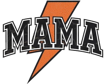 Archivo de sublimación PNG de Rayo de Mamá Baloncesto, PNG de Temporada de Baloncesto, Diseños PNG de Mamá Baloncesto, Archivos de sublimación para camisetas