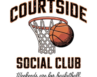 Basketball Mom PNG Design, Courtside Social Club PNG, Basketball PNG, Basketball Season Png Design, Basketball Mama Png, Sublimation Files