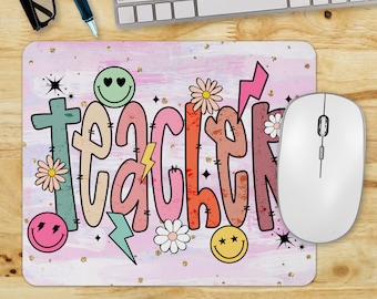 Teacher PNG Sublimation Files Teacher Mouse Pad Sublimation Designs, Instant Digital Download Mouse Pad, Teacher Mouse Pad PNG, School PNG