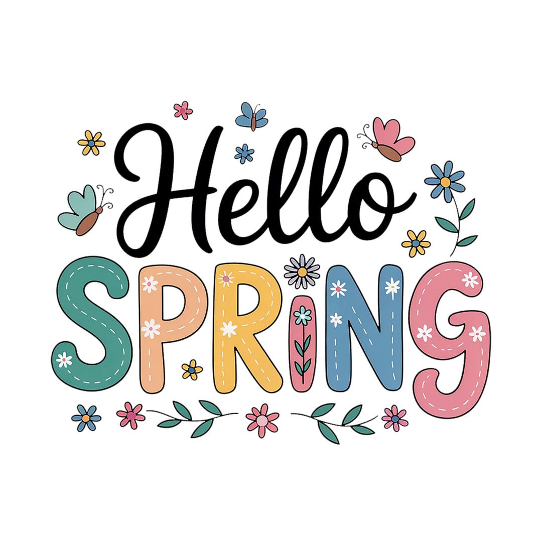 Hello Spring PNG, Spring Shirt PNG, Spring Sublimation PNG, Sublimation ...