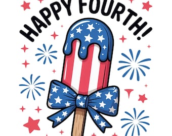 Popsicle PNG, 4th of July PNG, Sublimation Designs Digital Download, Retro USA Fourth Of July Png, Summer Trendy 4th of July Dtf Png Design