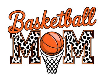 Leopard Basketball Mom PNG, Basketball Mama PNG, Basketball Mom Png Designs, Sublimation Files For Shirts, PNG Files For Sublimation