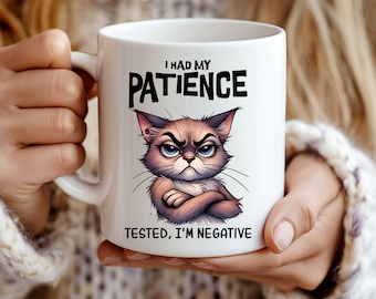 Sarcastic Cat PNG, Funny Cat Lover Sublimation File, Grumpy Cat Clipart, Cartoon Cat Png, Funny Mug Sublimation Design, Grumpy Cat Mug PNG