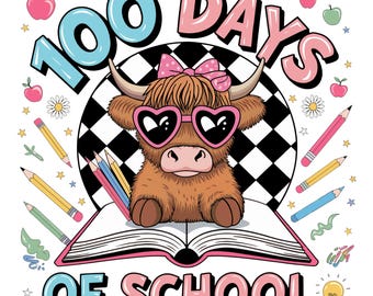 100 giorni di scuola PNG, 100 giorni di scuola mucca delle Highlands PNG, 100 giorni di scuola PNG, insegnante 100 giorni, a scacchi PNG, scuola con fiocco civettuolo PNG