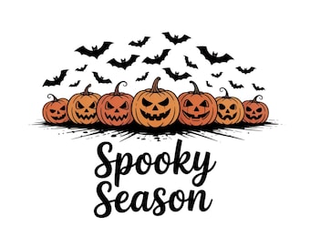 Griezelig seizoen png, herfst png, herfstpompoen sublimatieshirt png, pompoen png, Thanksgiving png, herfst png, herfstshirt, halloweenshirt png