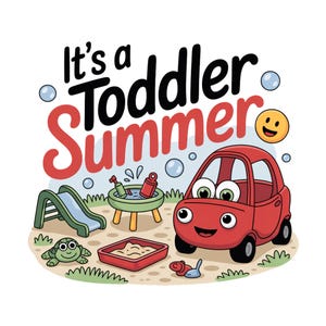 Toddler Summer PNG, Cute Playground PNG, Outdoor Playtime Toddler PNG, Cozy Coupe Car Summer Tee, Fun Kids Summer Png, Preschool Summer Png