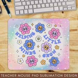 Groovy Teacher Mouse Pad PNG, Teacher PNG Sublimation Files, Teacher Mouse Pad Sublimation Designs, Digital Mouse Pad, Teacher Mouse Pad PNG