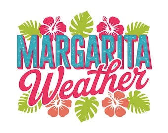 Margarita Weather Distressed Varsity PNG, zomershirt png, trendy zomer png, felroze png, groenblauw png, esthetic summertime distressed-bestand