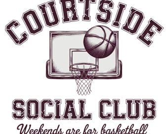Basketball Mom PNG Design, Courtside Social Club PNG, Basketball PNG, Basketball Season Png Design, Basketball Mama Png, Sublimation Files
