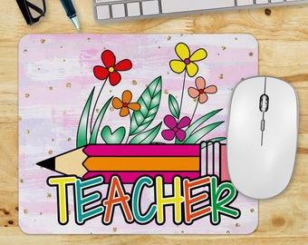 Teacher PNG Sublimation Files Teacher Mouse Pad Sublimation Designs, Instant Digital Download Mouse Pad, Teacher Mouse Pad PNG, School PNG