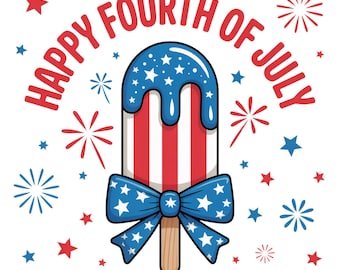 Popsicle PNG, 4th of July PNG, Sublimation Designs Digital Download, Retro USA Fourth Of July Png, Summer Trendy 4th of July Dtf Png Design