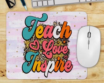 Teacher PNG Sublimation Files Teacher Mouse Pad Sublimation Designs, Instant Digital Download Mouse Pad, Teacher Mouse Pad PNG, School PNG