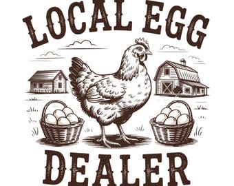 Lokale eierhandelaar png, retro grappig kippenshirt png, grappig Pasen png, trendy kippenliefhebber png, Chicken Lady png, boerderijkip png