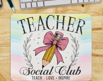 Groovy Teacher Mouse Pad PNG, Teacher PNG Sublimation Files, Teacher Mouse Pad Sublimation Designs, Digital Mouse Pad, Teacher Mouse Pad PNG