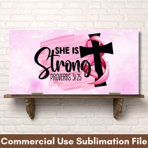 Breast Cancer Awareness PNG License Plate Sublimation Design Digital Download License Plate Design, License Plate PNG, Pinktober Sublimation