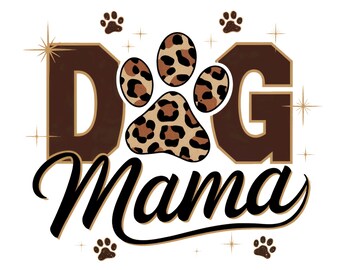Sublimazione di mamma cane, mamma leopardo PNG, disegni di mamma sublimazione PNG, mamma leopardo PNG, regalo per la festa della mamma, regalo per mamma cane, download istantaneo
