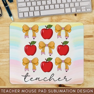 Groovy Teacher Mouse Pad PNG, Teacher PNG Sublimation Files, Teacher Mouse Pad Sublimation Designs, Digital Mouse Pad, Teacher Mouse Pad PNG