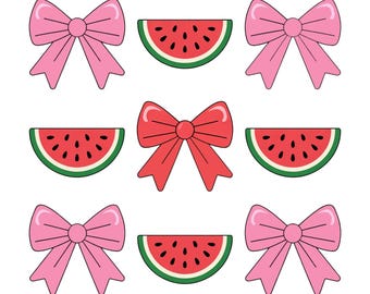 Kokette Wassermelone PNG, Preppy Sommer PNG, Wassermelonen Sublimationsentwürfe, Retro Sommer Shirt PNG, Trendy Sommer Png, Wassermelonen Shirt PNG