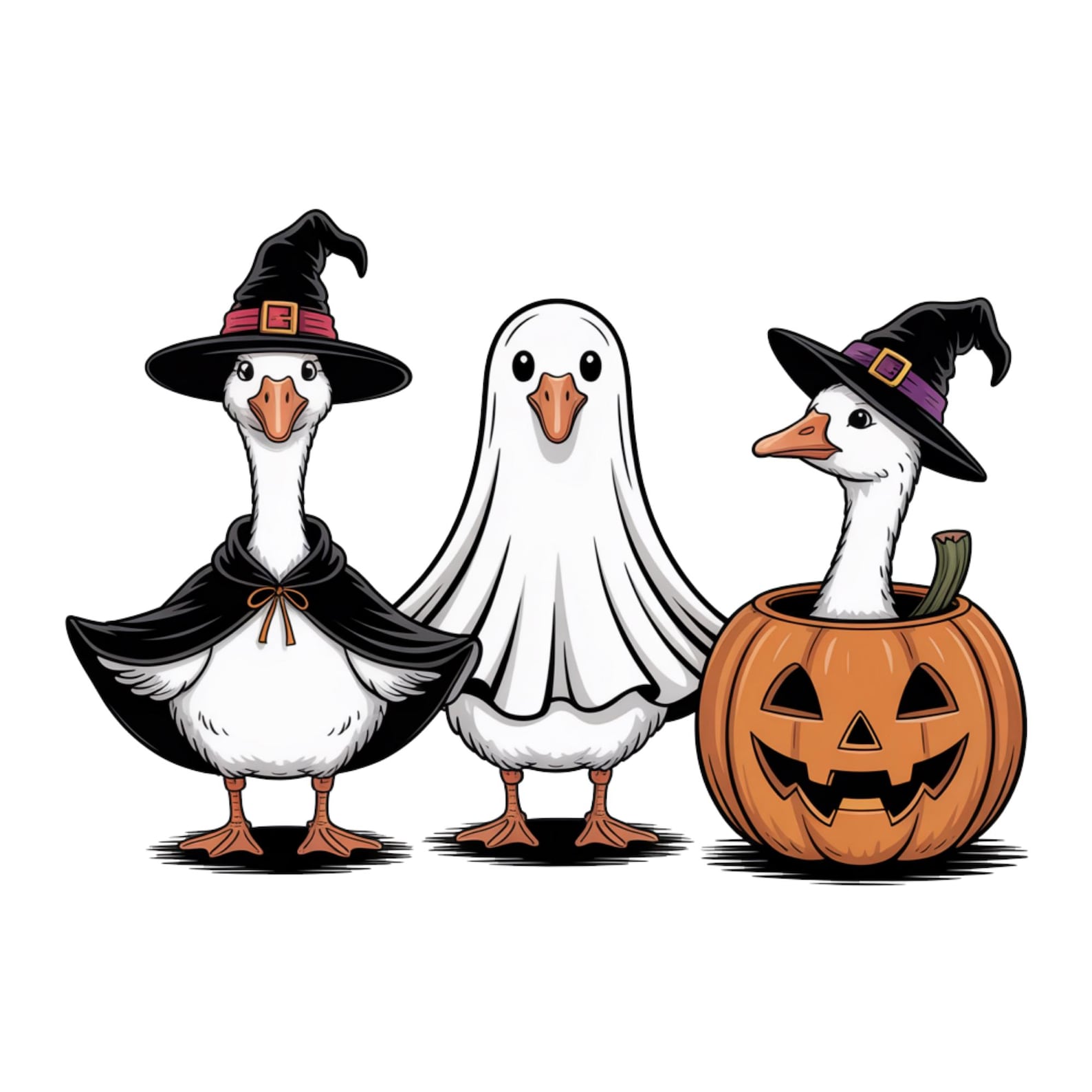 Boo Ghost Goose PNG, Halloween Goose PNG, Halloween Shirt, Autumn PNG ...