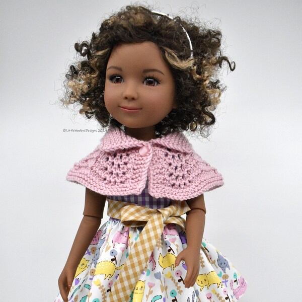 Ruby Red Fashion Friends Doll Clothing : Cat Dress and Shawlette