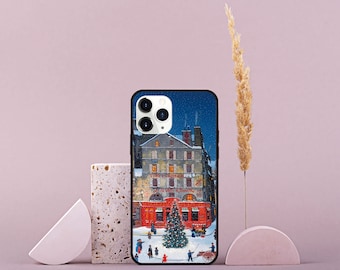 Christmas Town iPhone Case: Winter Holiday Phone Cover