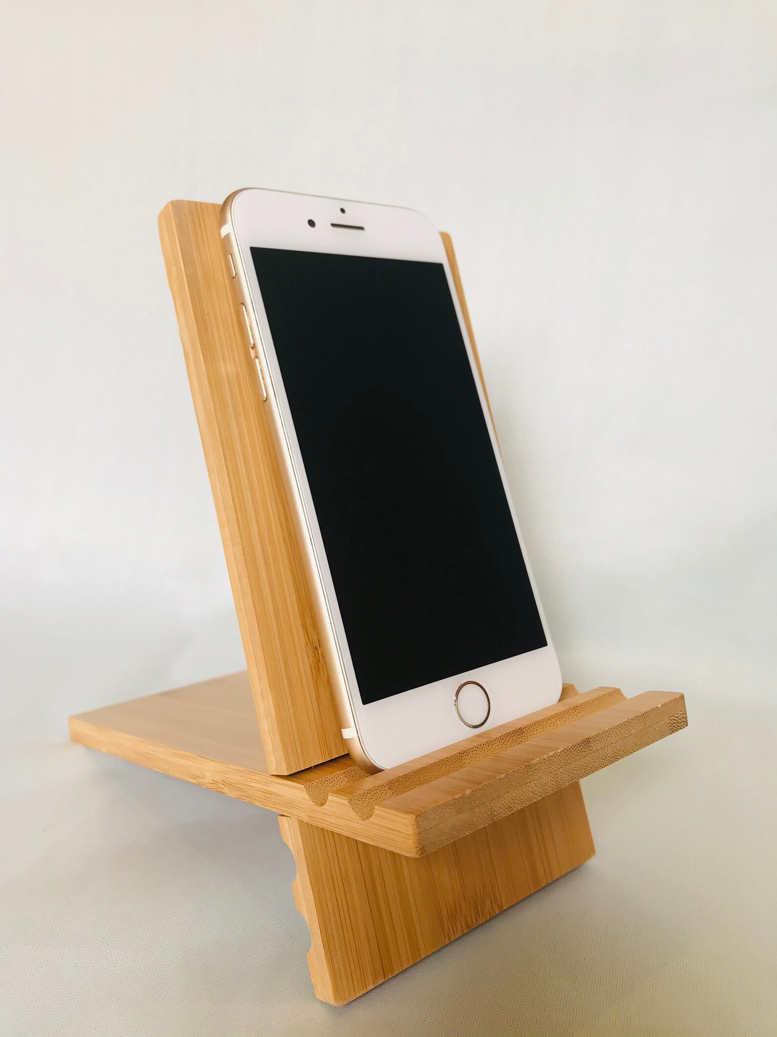 Bamboo Phone Stand & Holder Smartphone Stand Mobile Holder Etsy