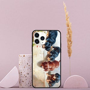 Vintage Puppies Case For iPhone 11/iPhone 12/iPhone 13 Pro Max Mini(P007)
