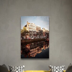 Amsterdam Canal, Netherlands. Travel Photography - instant digital print