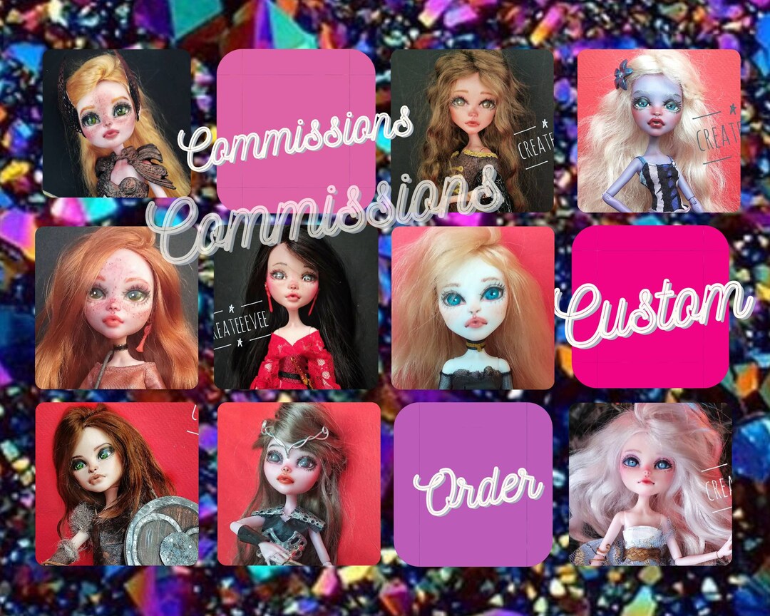 Ooak Monster High Repaint Custom Order - Commission - Custom Doll - Etsy