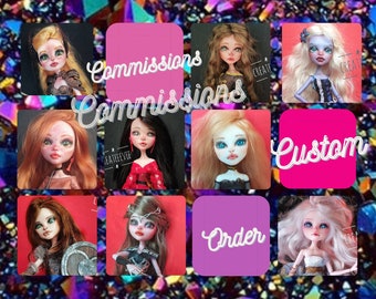 Ooak Monster High Repaint Custom Order - Commission - Custom Doll