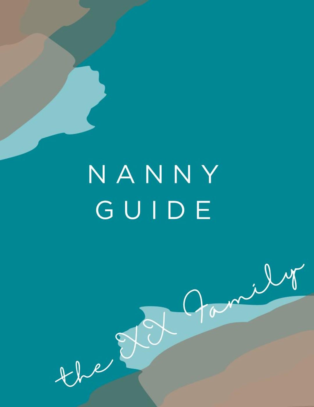 Nanny Caregiver Handbook Template Etsy