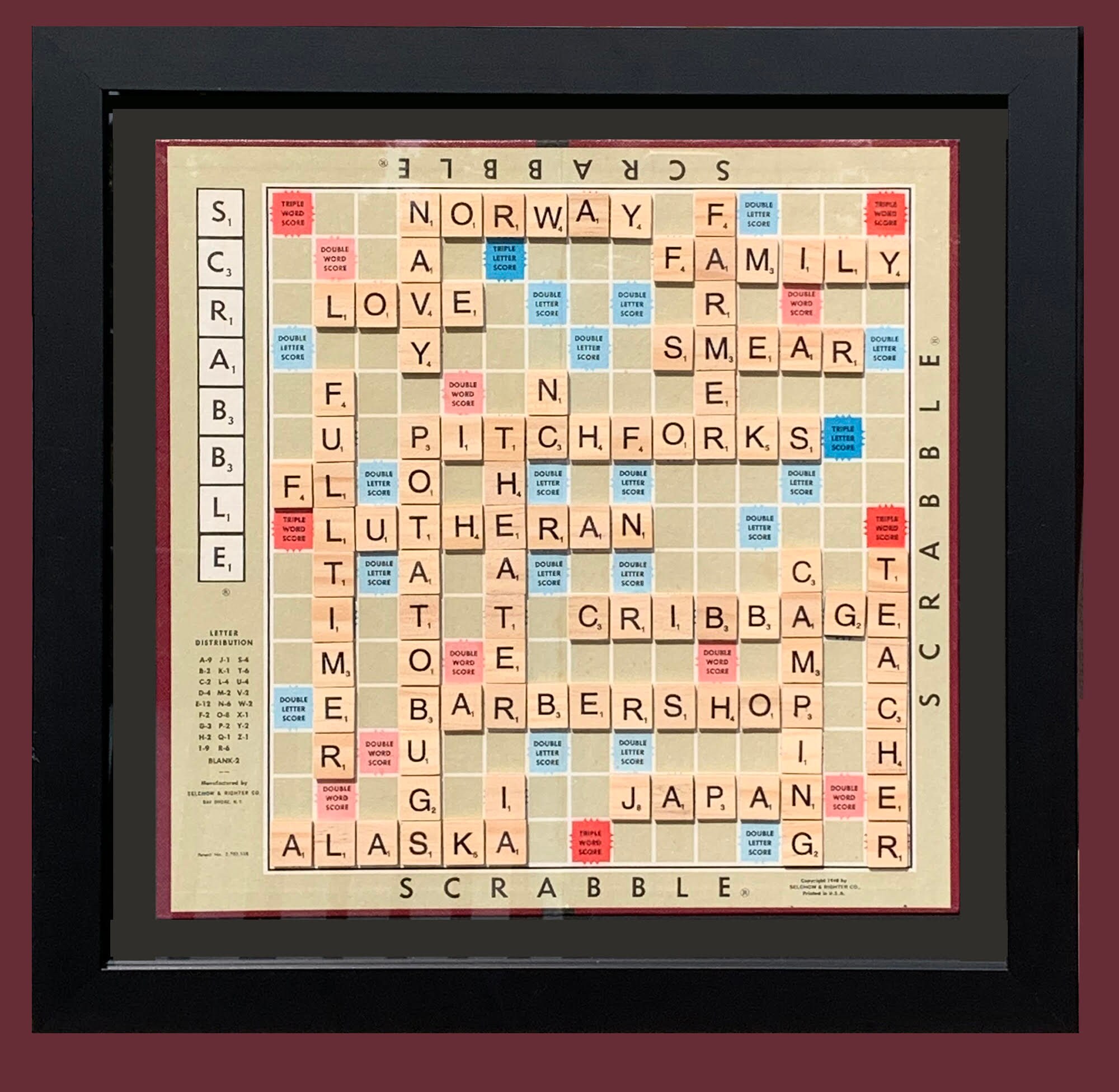 Deluxe personalized scrabble wall art etsy