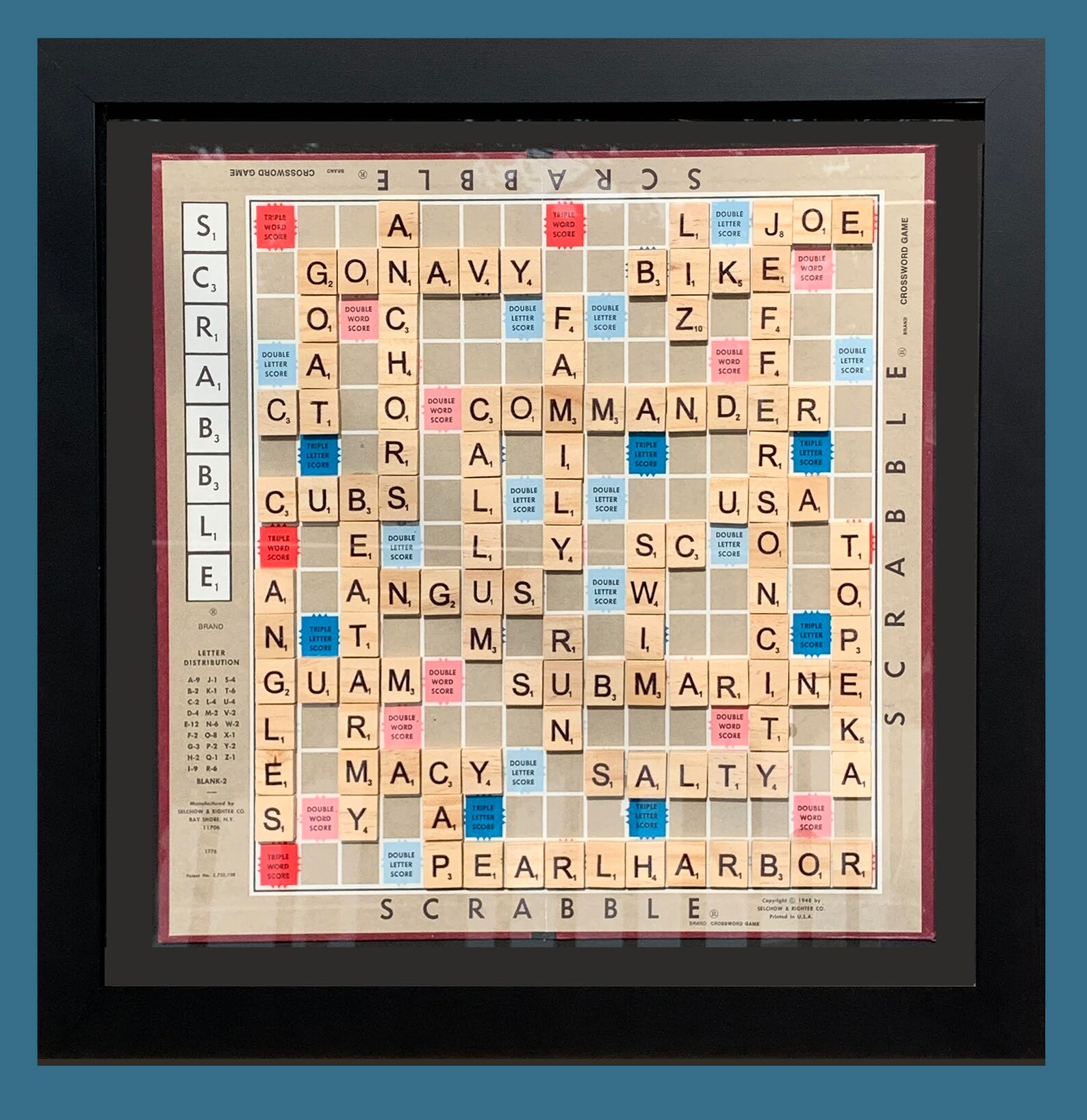 DELUXE Personalized Scrabble Wall Art Etsy