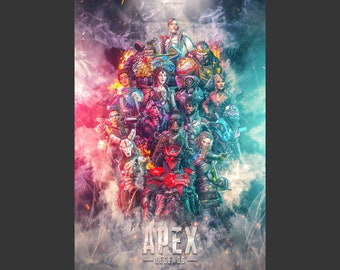 A4 A3 A2 A1 A0| Apex Legends Game Poster Print T1441