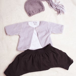 Infant Pavlik Pants/Harem Pants - cotton, in neutral colors