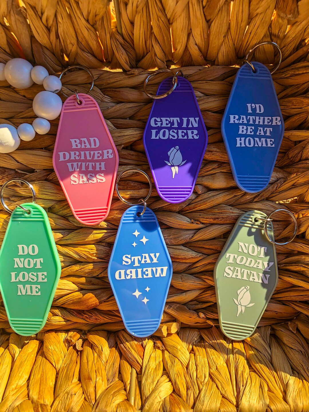 Funny Motel Keychains Etsy