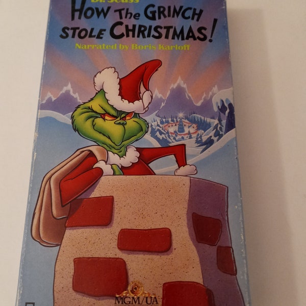 Original Cartoon The Grinch by Dr. Seuss VHS Tapes