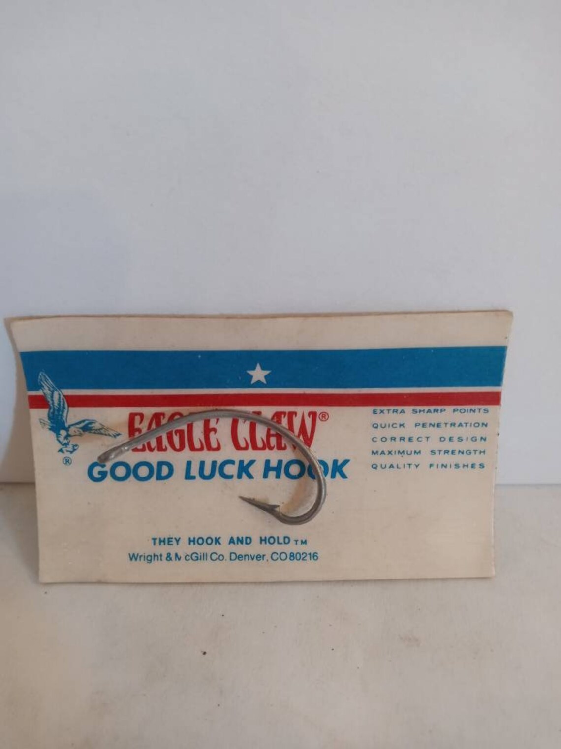 Vintage Eagle Claw Good Luck Hook Etsy