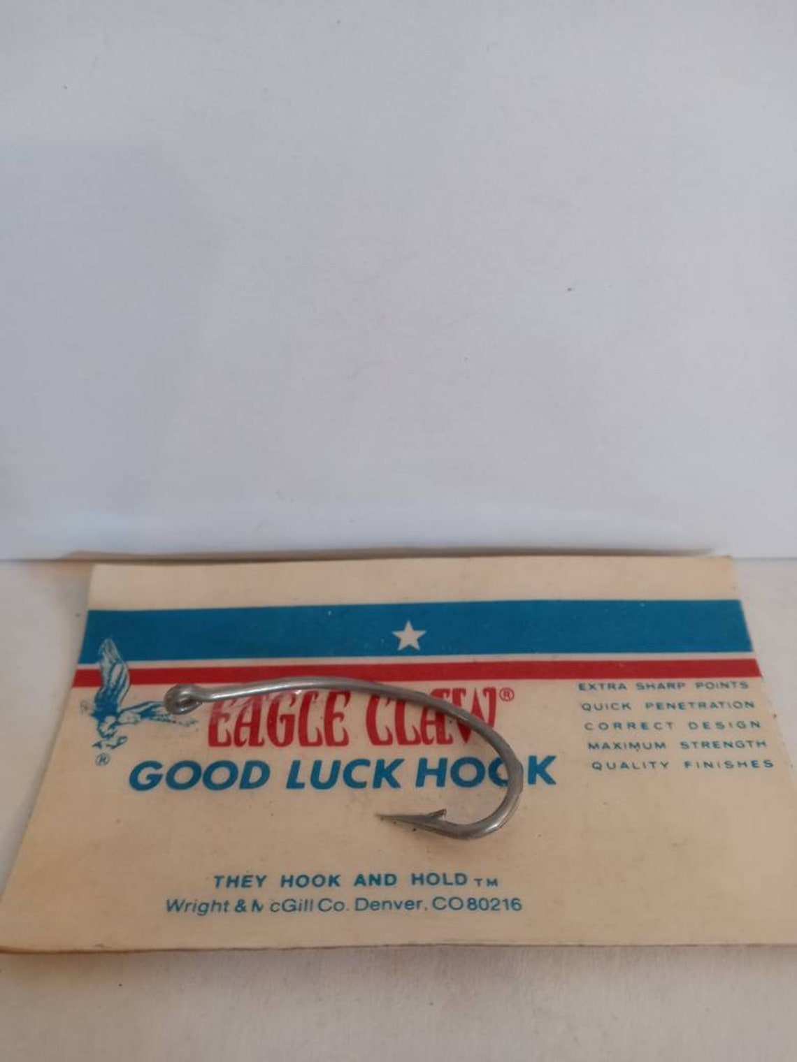 Vintage Eagle Claw Good Luck Hook Etsy