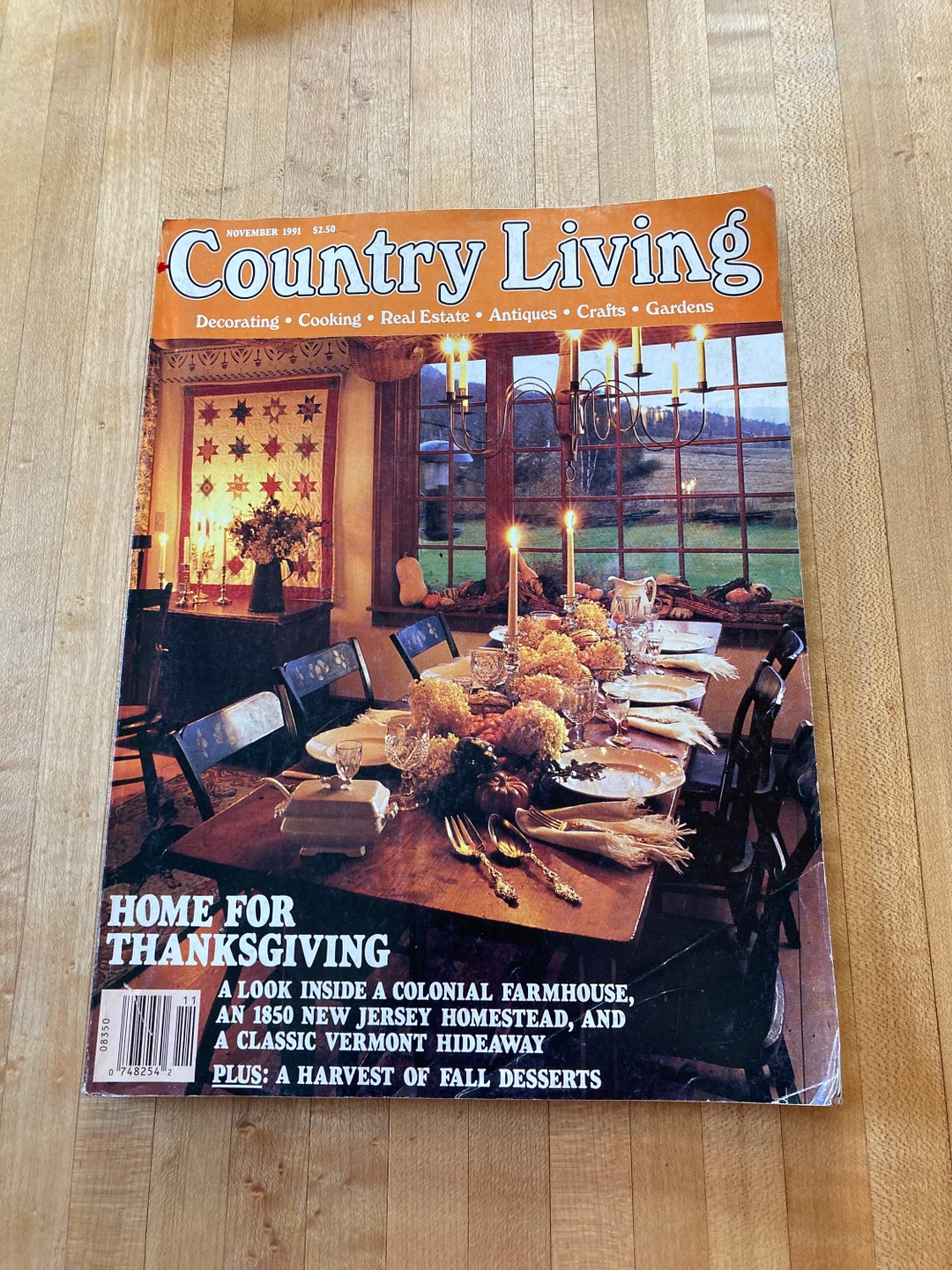 Vintage Country Living Magazine November 1991 Etsy