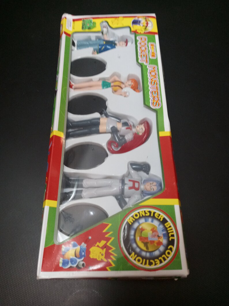 Misty Vintage Japanese Pok\u00e9mon Action Figure Set Ash Jesse James wBases-New!