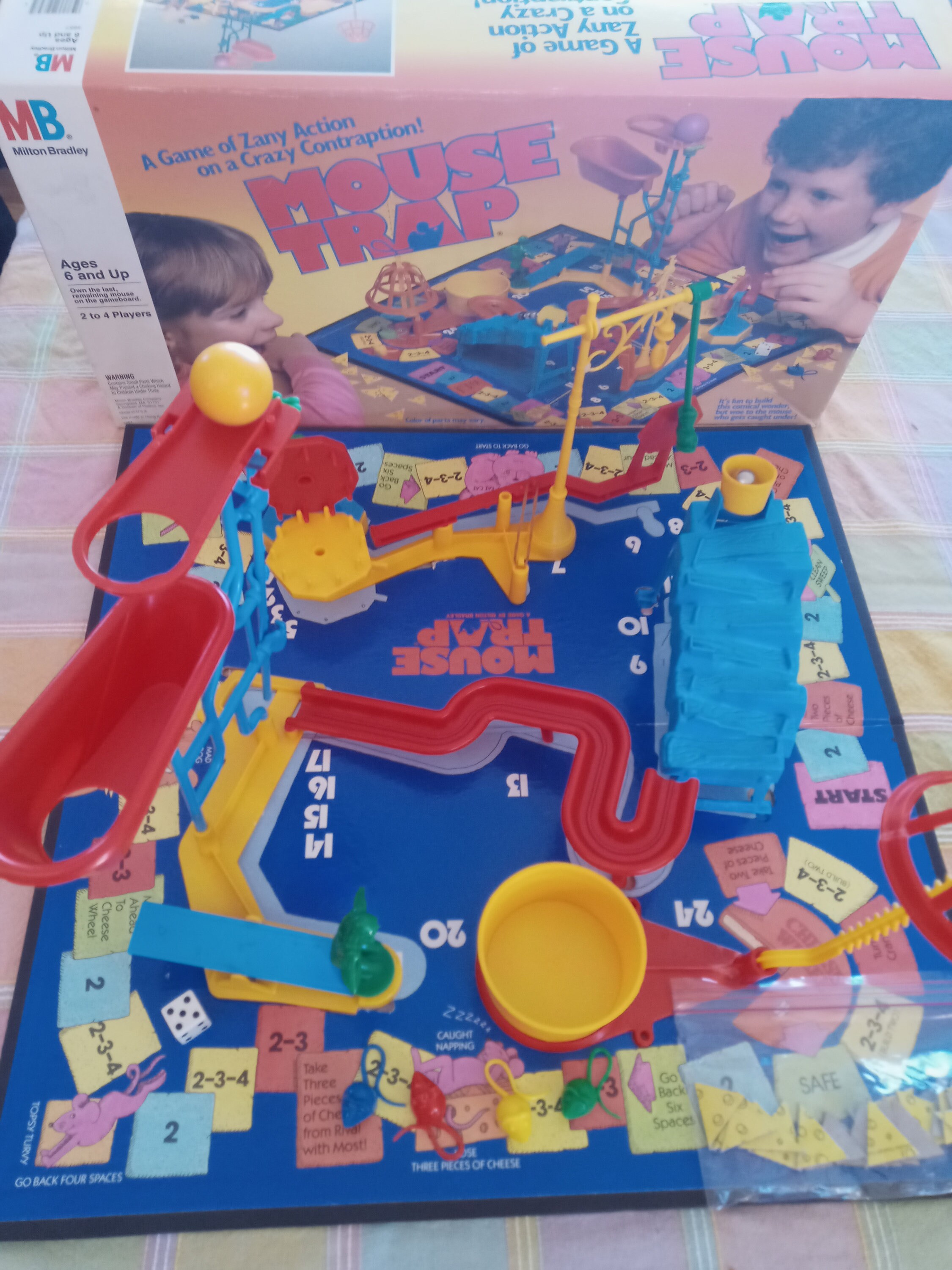 Vintage 1986 Mouse Trap Board Game By Milton Bradly