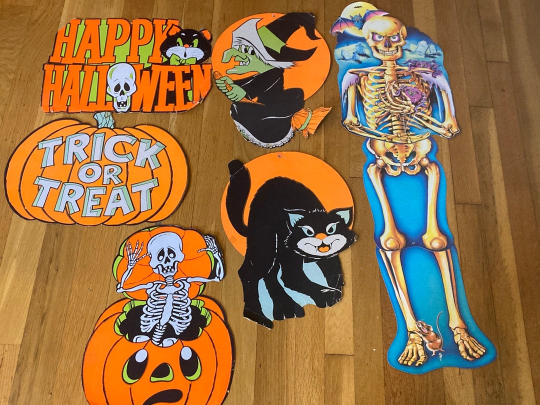 Lot of Vintage 1970's Halloween Decorations - Etsy