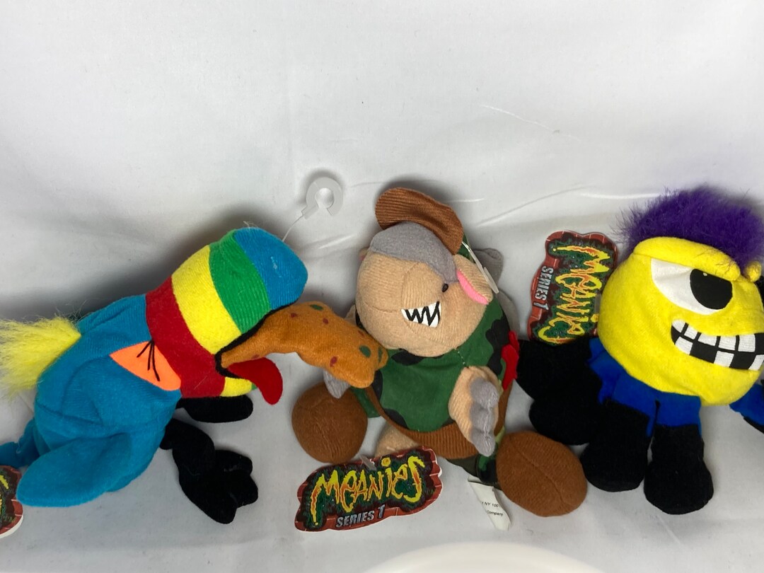 Lot of 3 Vintage 1990’s Meanies Series 1 Beanie Baby Toys - Etsy